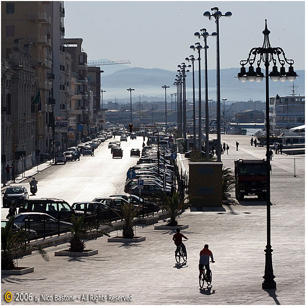 Trapani - Lungomare in controluce