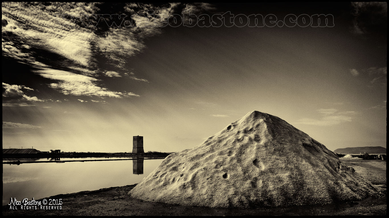 Nubia, Paceco TP "Le Saline - The salt flats. Black & White 04"